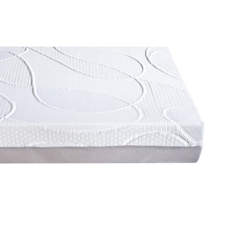 Matelas en mousse à mémoire de forme mi-ferme 12 pouces, thé vert et technologie de renforcement de la fraîcheur infusée de charbon de bois, confort conforme au corps, soutien à haute densité, blanc