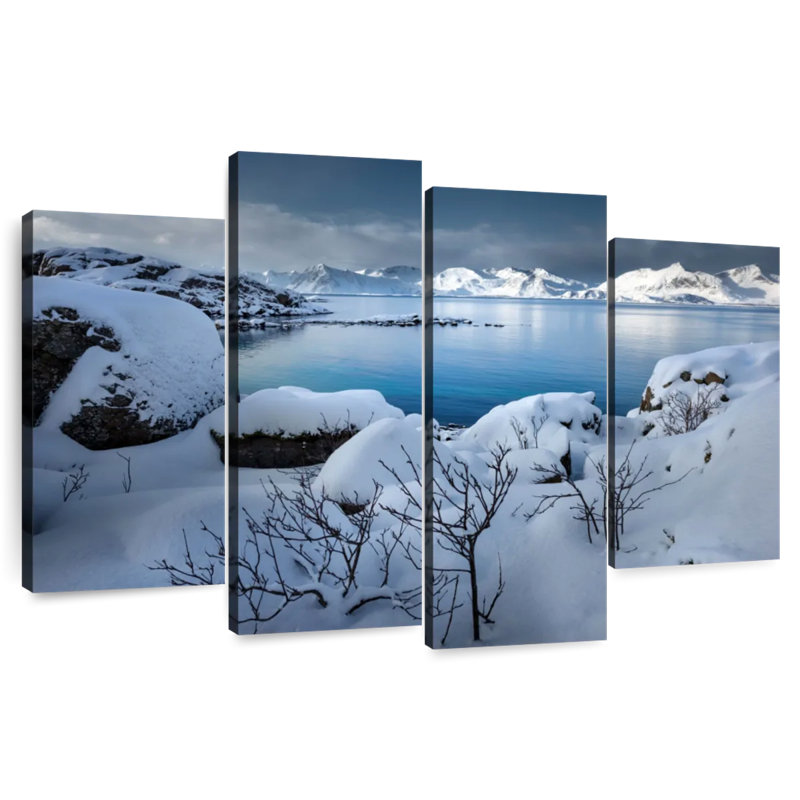 Alvord Snowy Mountain Lake, H 27 po x l 43 po