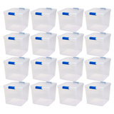 Homz Storage Organizing Container Bin with Latching Lids
