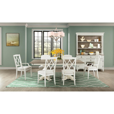 Elnora Extendable Double Pedestal Dining Set