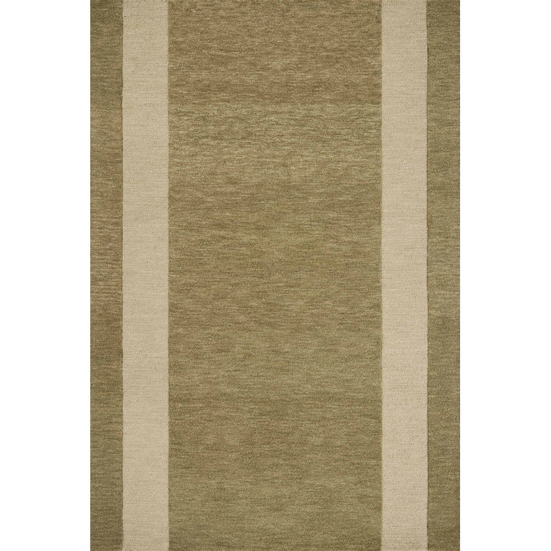 Leanne Ford x Loloi Craven Light Olive / Oatmeal Area Rug, Rectangle 3'6" x 5'6"