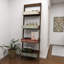 Wood 4 Shelves Storage Brown Shelving Unit