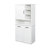 Laundry Cabinet With Doors And Shelf, Tilt-Out Laundry Hamper, Multiple Storage Space, Freestanding Style, Open Shelve, Adjustable Shelf-315825302