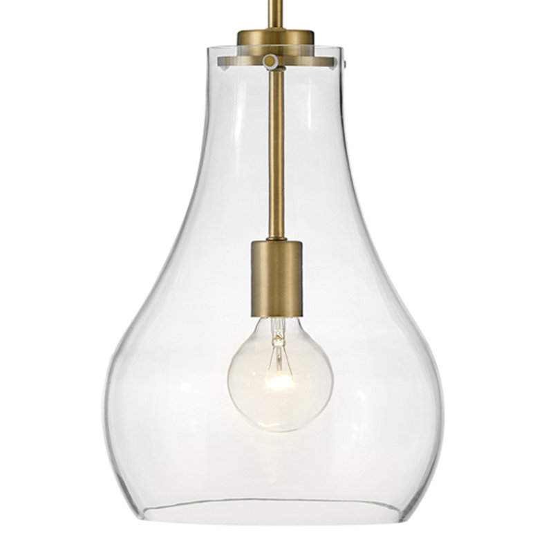 Frankie 1 - Light Single Pendant, Lacquered Brass