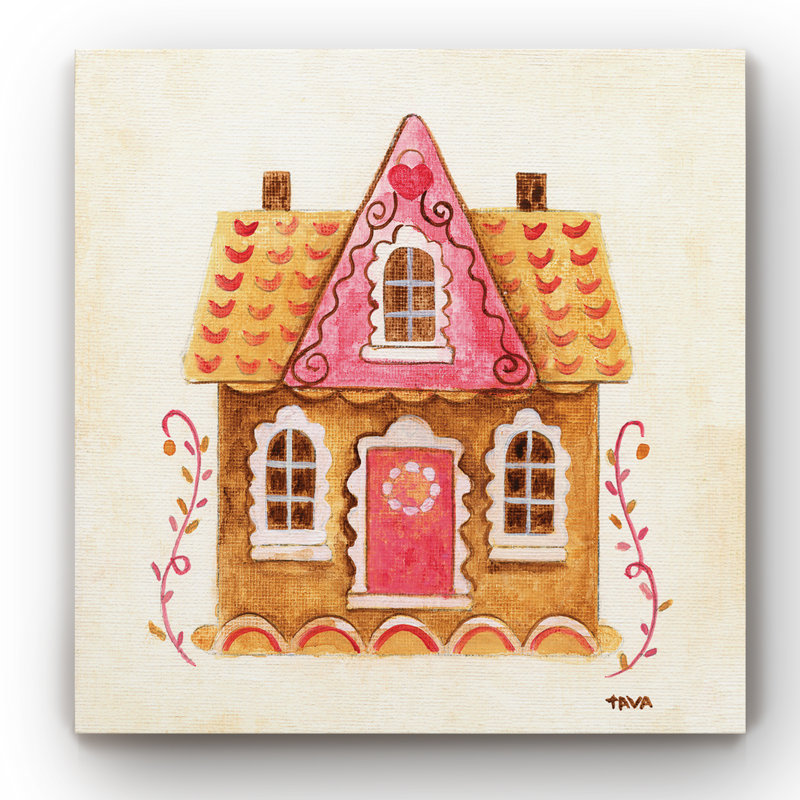 " Gingerbread House Iv ", 16" H x 16" W x 1" D