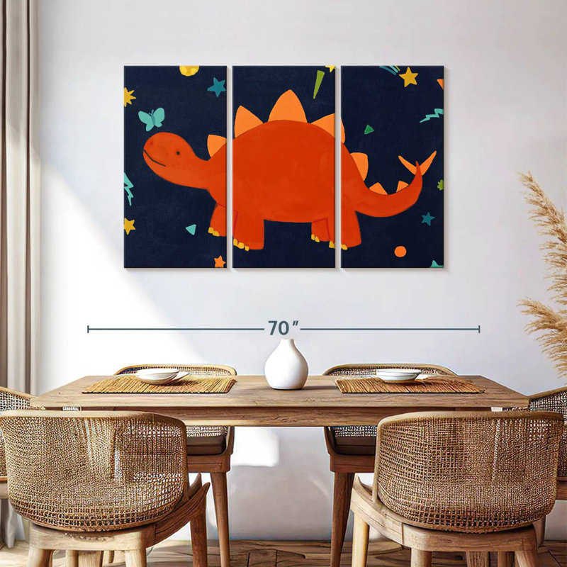 Brampt Starry Dinos I, 36" H x 57" W