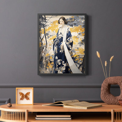 WOMEN Series DLV  -Premium Framed Print -Ready to Hang - No Nails Required