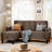 Azura 76.4“ Sofa Couch with Ottoman-1427074613