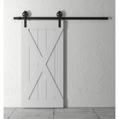 Paneled Wood Grand X Barn Door with Installation Hardware Kit -  Urban Woodcraft, 500W.40BD.BX.G