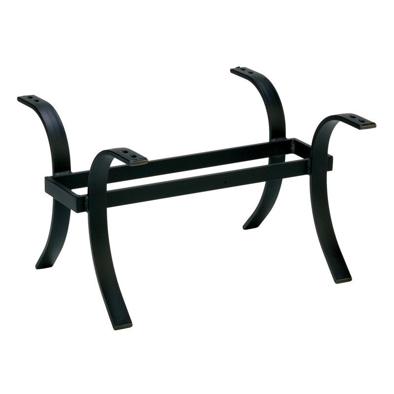 Table basse d'extérieur L 25,5 po x l 24 po, Étain texturé / brun