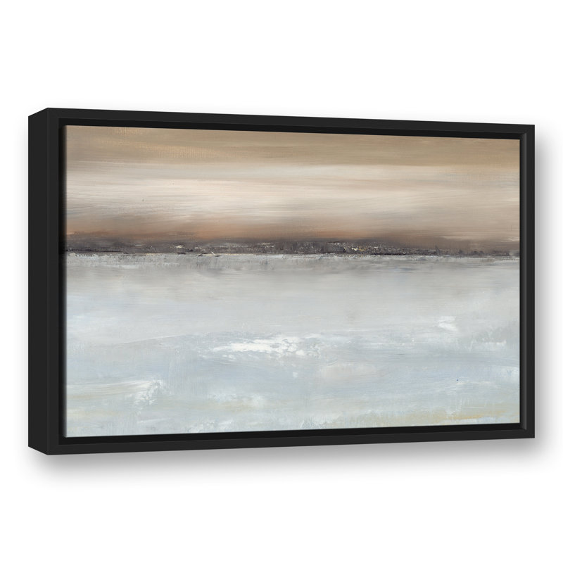 Reflections Floating Framed Canvas, 17.75" H x 25.75" W x 1.75" D, Black Floater Framed