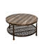 Table basse ronde avec rangement Andrew
