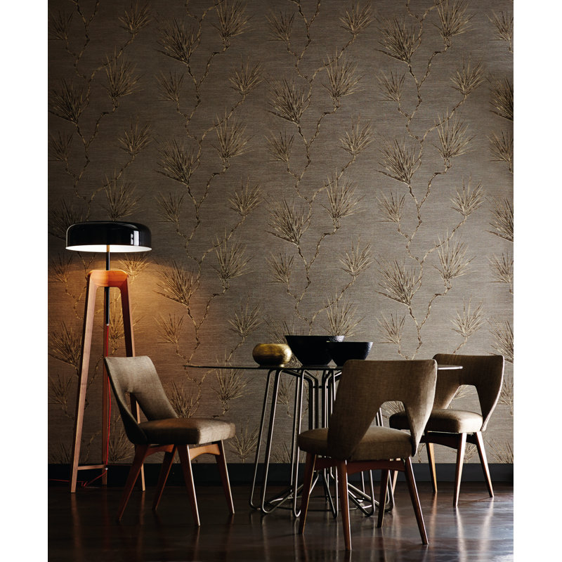 Peninsula Palm Wallpaper, Truffle