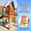 Ensemble de balançoire en bois Sportspower Grand Mesa avec garantie à vie sur une glissoire à double paroi de 8 pi