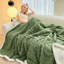 Couverture en molleton vert Sherpa-119457224-119457223