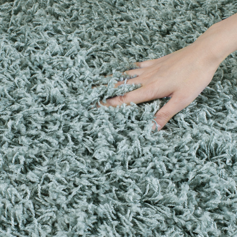 Sga-Amoroso Shag Performance Solid Color Rug, Rectangle 3' x 5'