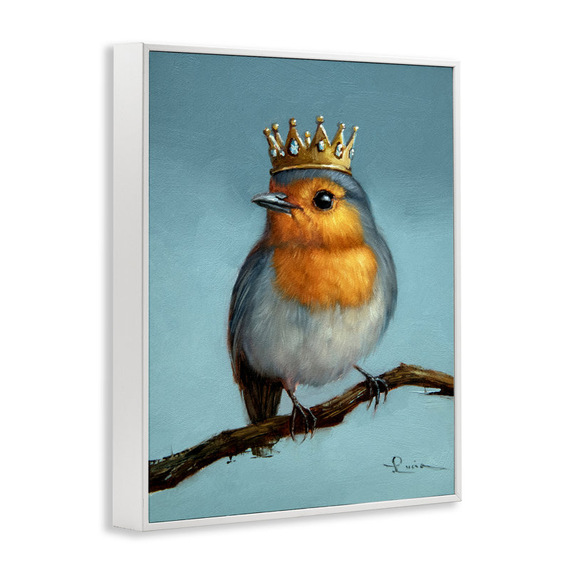 Giclée royale perchée encadrée, conception par Lucia Heffernan, H 14 po x l 11 po