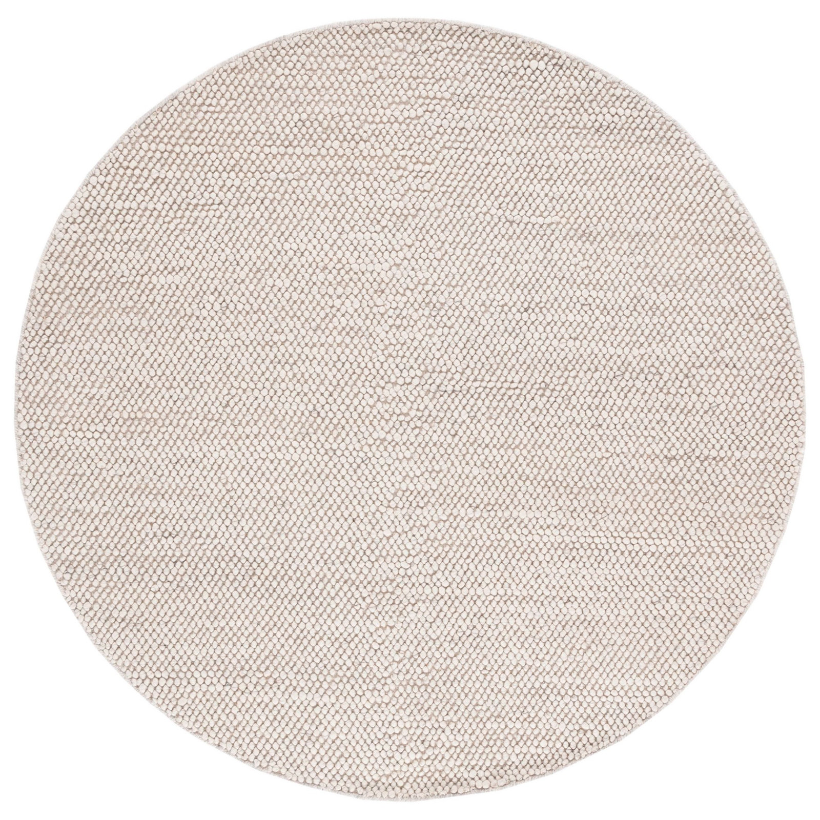 Danie Natural Area Rug in Gray/Ivory, Round 6' x 6'
