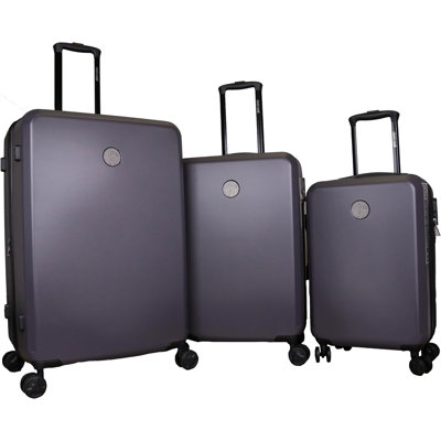 Roberto Cavalli 3- Piece Solid Classic Hardshell Luggage Set