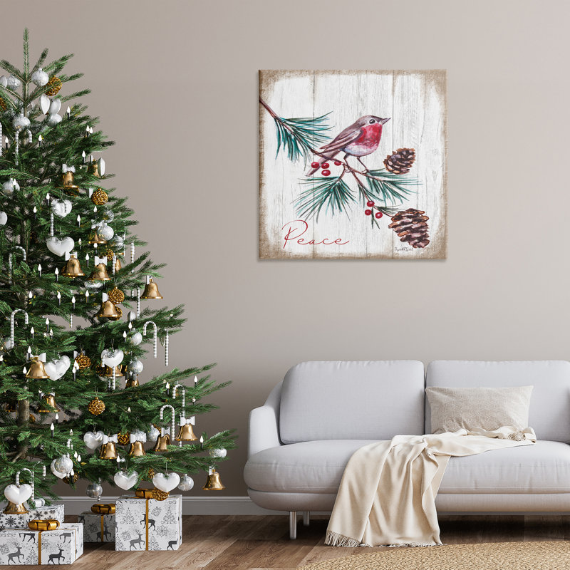 «Rustic Bird» par Elizabeth Tyndall, H 36 po x l 36 po
