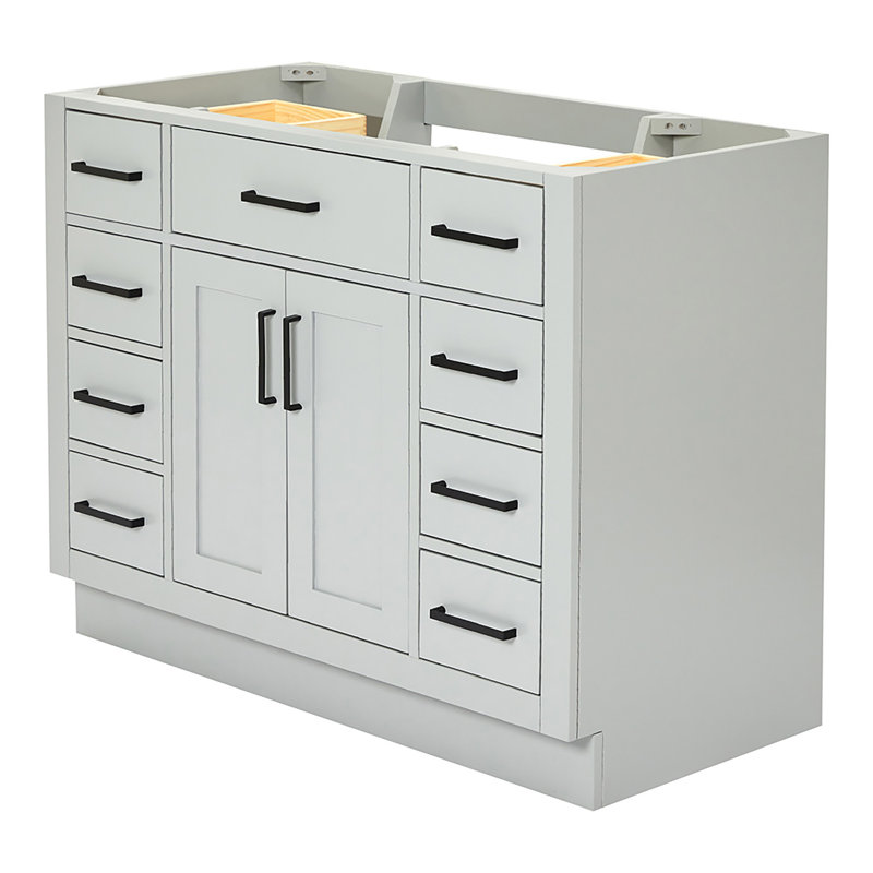 42" Single Bathroom Vanity Base only, Gray