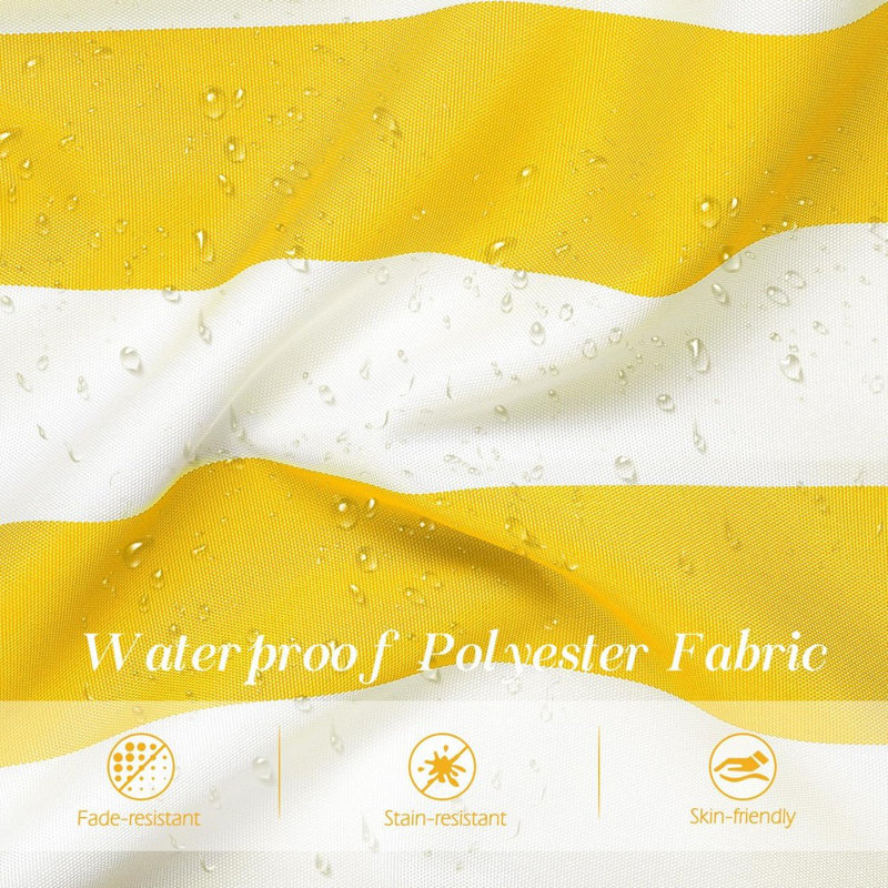 Striped Outdoor Pillow Insert, Yellow Striped