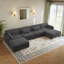 Canapé modulaire en velours côtelé Maelina -107665277-107665273