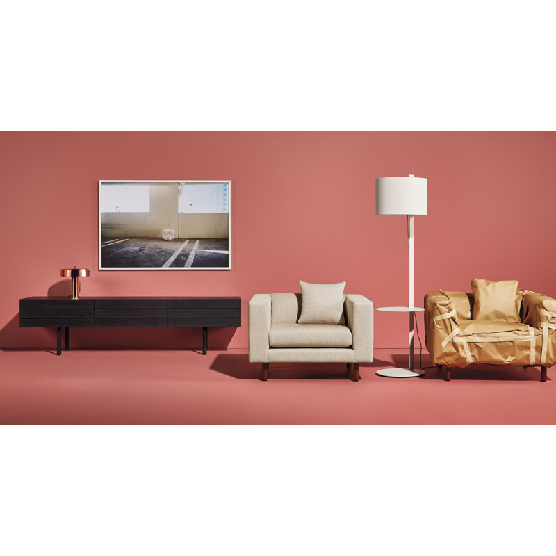 Note 68'' Tray Table Floor Lamp, White