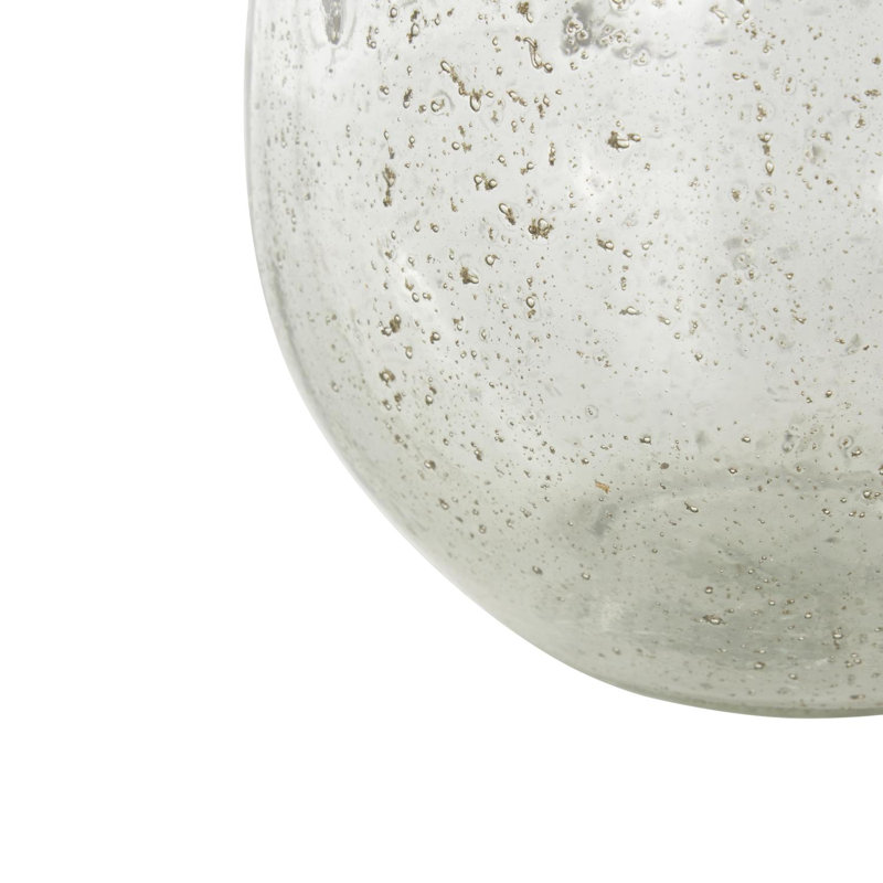 Vase Cole et verre moucheté avec accents