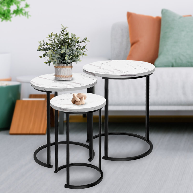 Brooksie Nesting Tables, White