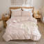 Housse de couette en coton doux avec de fines rayures subtiles - Léger, doux pour la peau, confort naturellement froissé pour la chambre à coucher-122763166-122763169