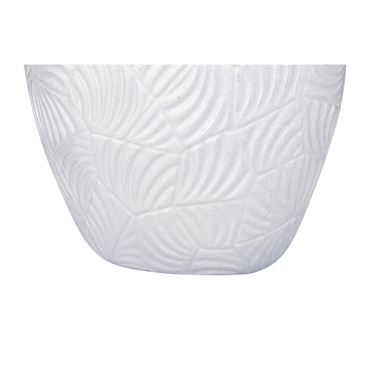 Catie Silver Ceramic Table Vase, 31cm H x 21cm W x 11cm D