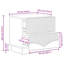 43cm W Manufactured Wood Bedside Table-209674969