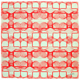 Karim Rashid - 'Myriad Blue' Rug 6' X 6'