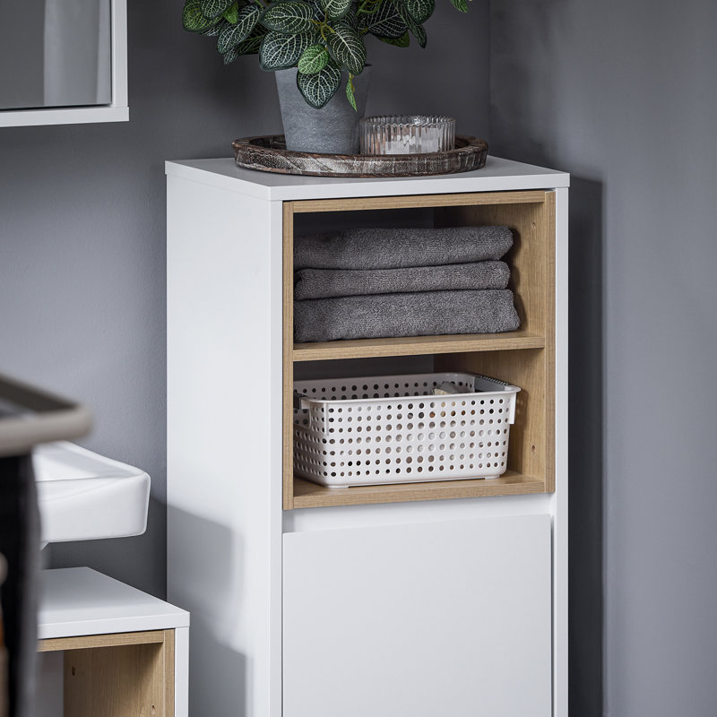 Quintilio Freestanding Bathroom Cabinet, White