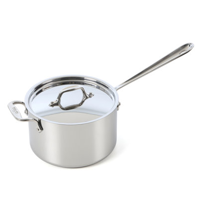 Casserole compacte en acier inoxydable avec couvercle All-Clad D3