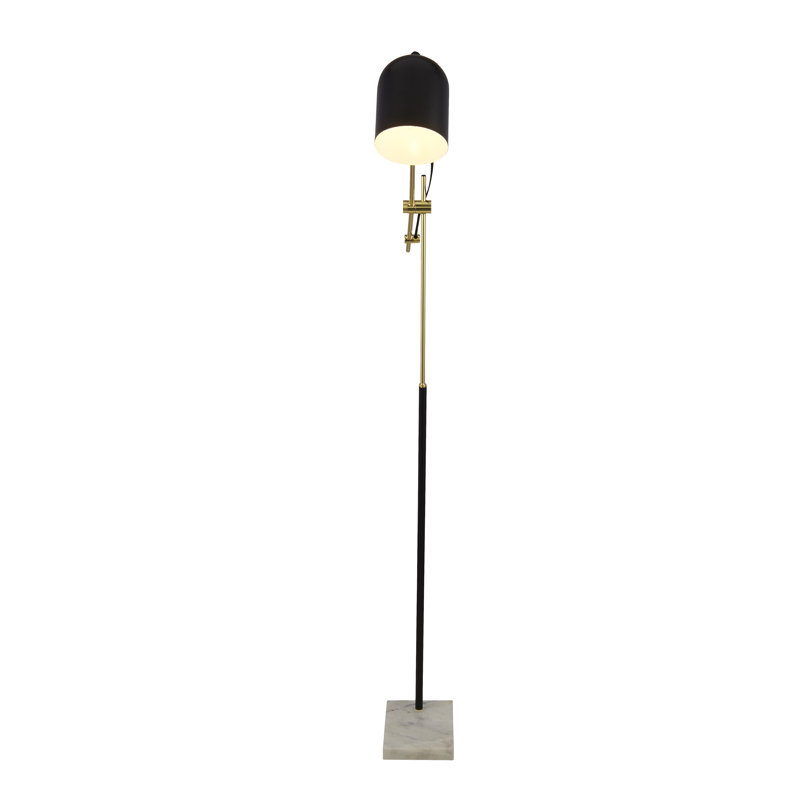 Goleta 149cm Plated Swing Arm Floor Lamp