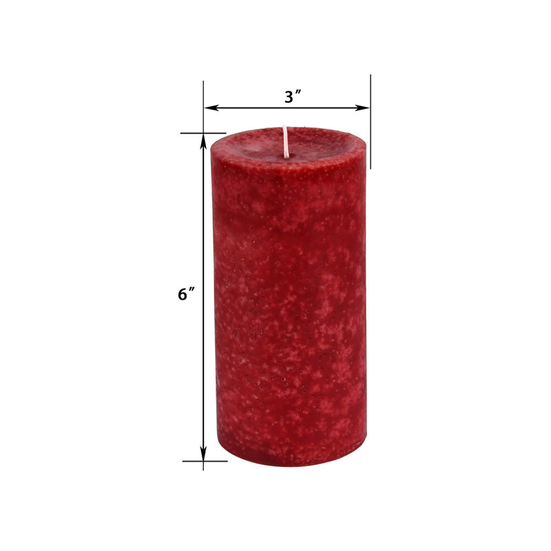 Bougie pilier parfumée pomme croustillante, 1, H 6 po x l 3 po x P 3 po