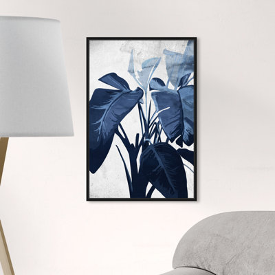 Floral and Botanical Blue Lover, Tropical Blue - impression d'art graphique