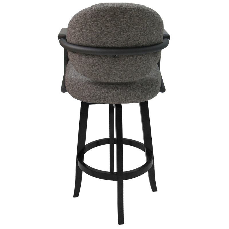 Comptoir pivotant, bar et très grand tabouret Koya, Gris, Gris mojave, Très grand (siège d'une hauteur de 34 po)