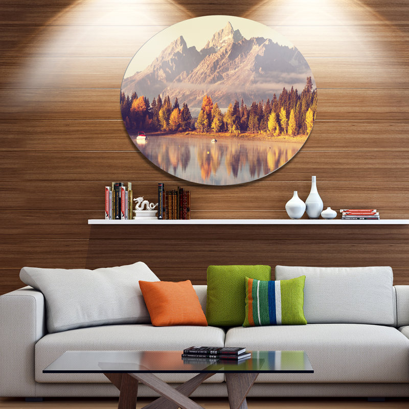 « grand teton national park », reproduction de photo sur métal, H 36 po x l 36 po x P 1 po