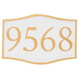 Serif 1-Line Wall Address Plaque