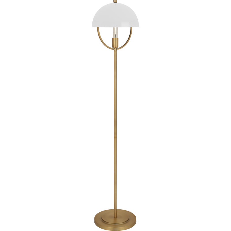 Mavisten Edition Copernica Floor Lamp, Lacquered Burnished Brass, White