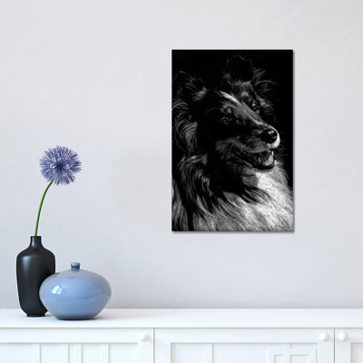 Canine Scratchboard XI 1 Piece Wrapped Canvas Wall Art