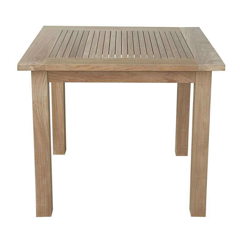 Grewitz Outdoor Square Teak Side Table