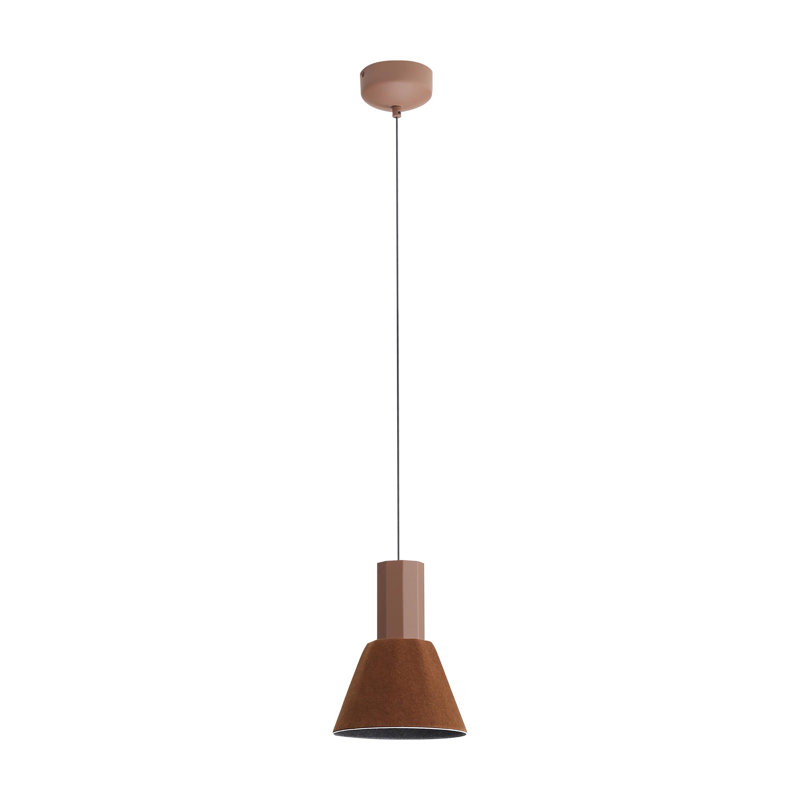 Meier 8" LED Pendant in Coffee, Brown