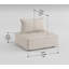 Chaise d'appoint capitonnée Living Furniture