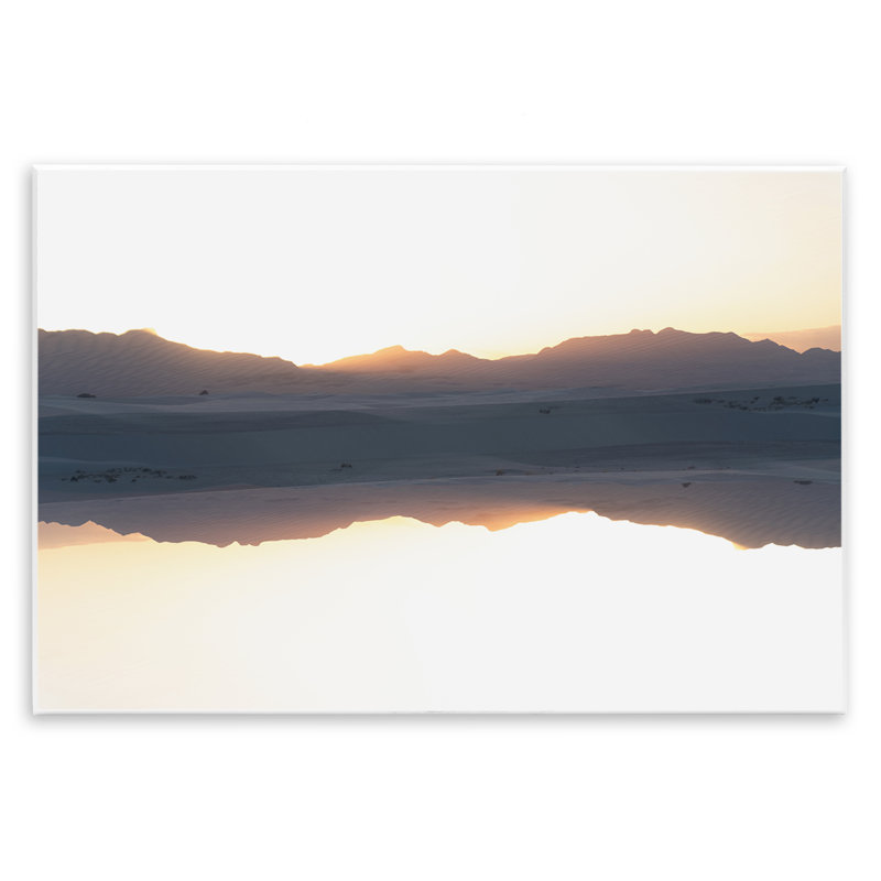 Reflecting Mountain Dunes Wall Plaque, design by Robin Vandenabeele, 13" H x 19" W
