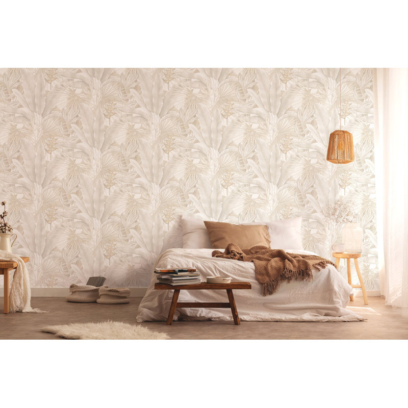 Rahnuma 10.05m x 53cm Matte Double Roll, Cream