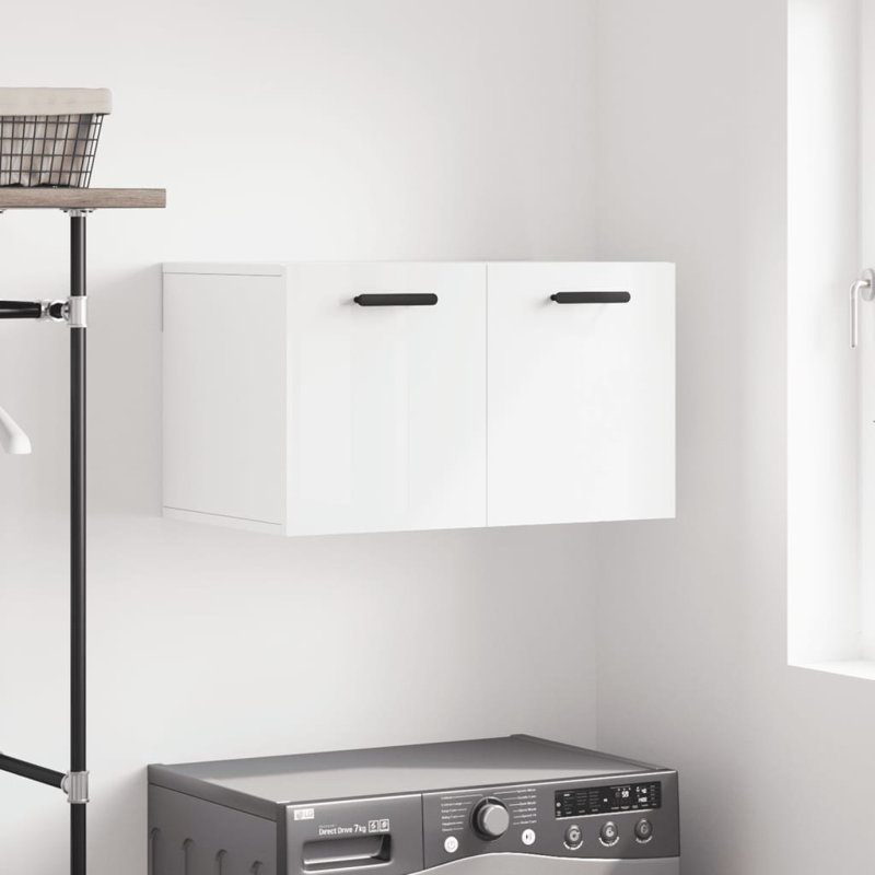 Mansoor Bathroom Cabinet, High Gloss White